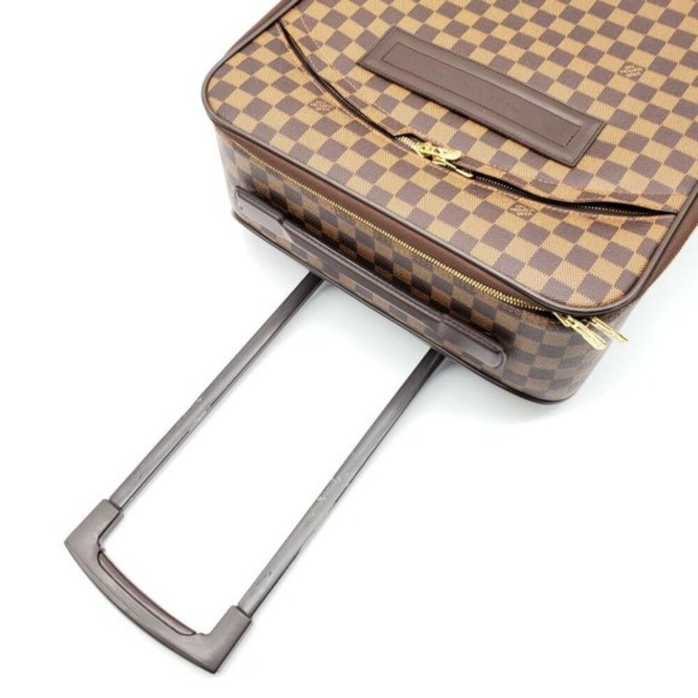 Authentic Louis Vuitton Pegase 45 Damier Ebene Rolling Suitcase Carry On - Picture 8 of 15